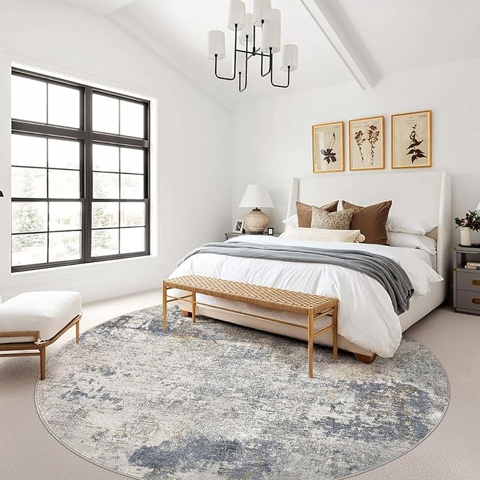 UERMEI 10ft Round Area Rug Living Room Rugs - Image 3