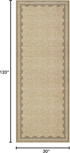GarveeHome Scalloped 2x10 Runner Rug - Image 2