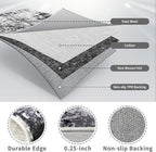 3x12 Washable Runner Rugs for Hallway: Long Abstract Runners for Entryway - Image 6