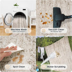 5x7 Area Rugs for Living Room Rug Washable: Modern Rug for Dining Room Bedroom - Image 5