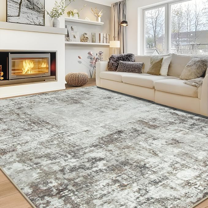 9x12 Area Rugs for Living Room Rug Washable: Modern Large Rug for Dining Room by Aelenmu