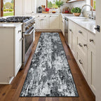 RELEANY Washable Area Rugs 2'x6' Non-Slip Modern Abstract Soft - Image 3