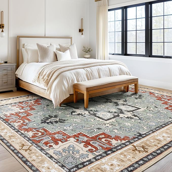 Lofus 9x12 Area Rugs for Living Room, Machine Washable Area Rug, Soft Large - Image 2