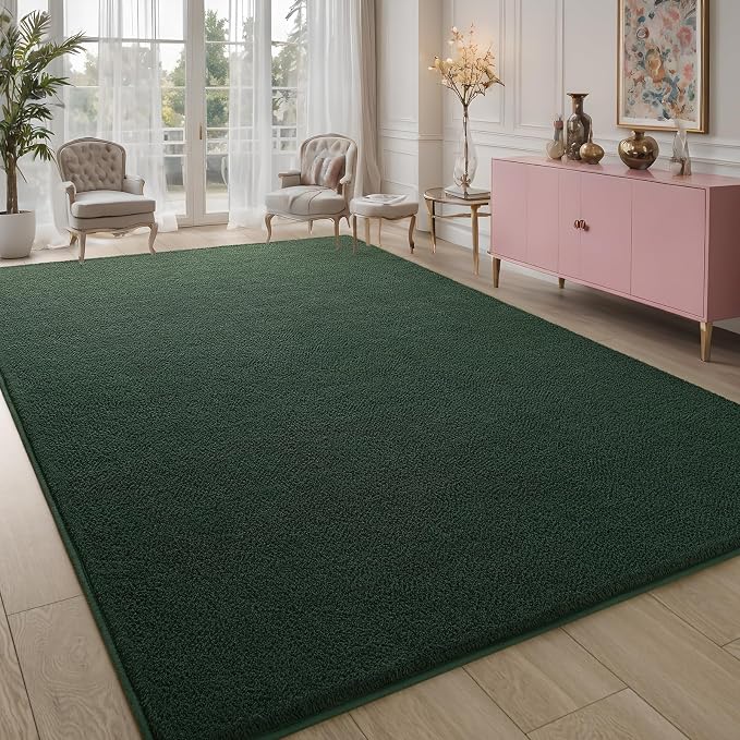 Pettop 4x6 ft Dark Green Area Rugs - Image 7