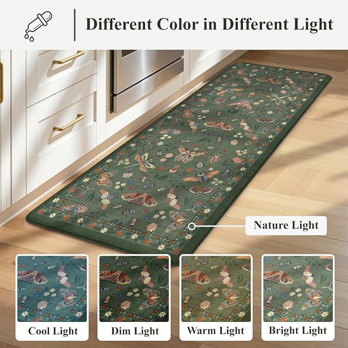 LEEVAN Anti Fatigue Mats for Kitchen Floor Non-Slip, Cushioned Kitchen Mats for - Image 11