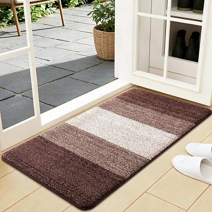 Kitinjoy Indoor Outdoor Door Mat, 40x24 Non-Slip Absorbent Dirt Trapper by Kitinjoy