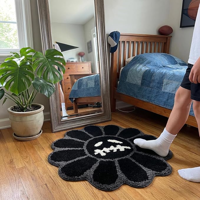 Trippy Happy Face Rug Cool Rugs Tufted Quick Dry Bath Mats - Image 6