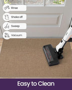 DEXI Ultra Thin Door Mat Indoor Entrance 32x48, Non Slip Rubber Backed Entryway - Image 7