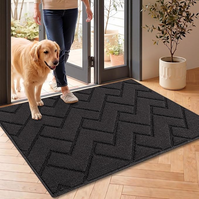 hicorfe Front Door Mat Outside Entrance, Stain and Fade Resistant, Non Slip by Hicorfe