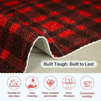 GENIMO Door Mat 18X30 Inch Buffalo Plaid Christmas Decor Rug Outdoor Geometric - Image 3