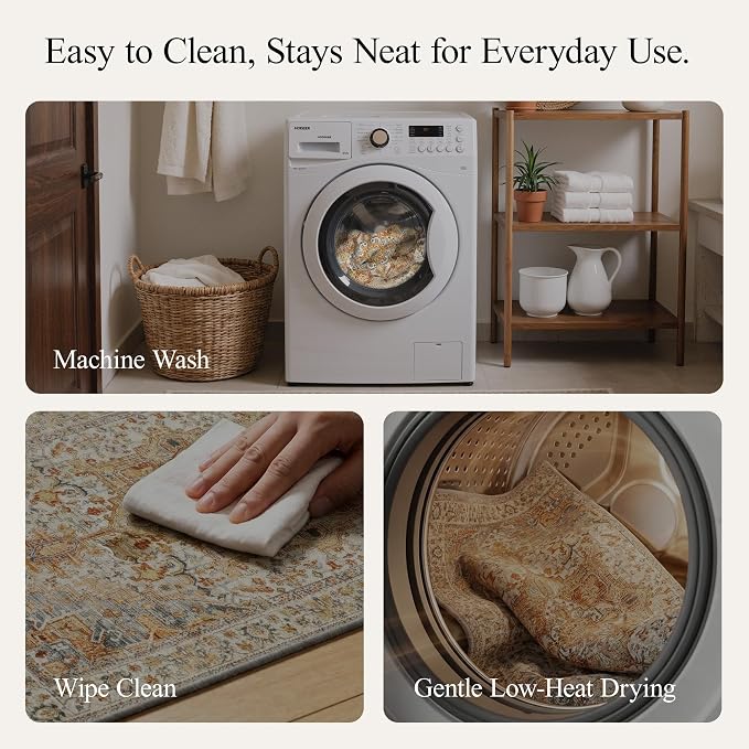 GENIMO Kitchen Rugs Non Slip Washable, Cushioned Standing Mat, Kitchen Runner - Image 6
