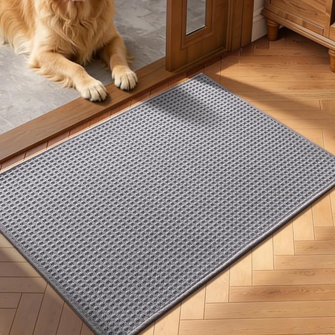 YIHOUSE Indoor Door Mat 20" x 32", Non-Slip Washable Entryway Mat, Dirt Trapper by YIHOUSE