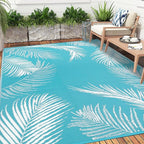 Pauwer Waterproof Outdoor Rug 5x8, Reversible Plastic Straw Patio Camping Rug - Image 7
