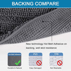 H.VERSAILTEX Bath Rugs for Bathroom Non Slip Bath Mats Extra Thick Chenille - Image 4