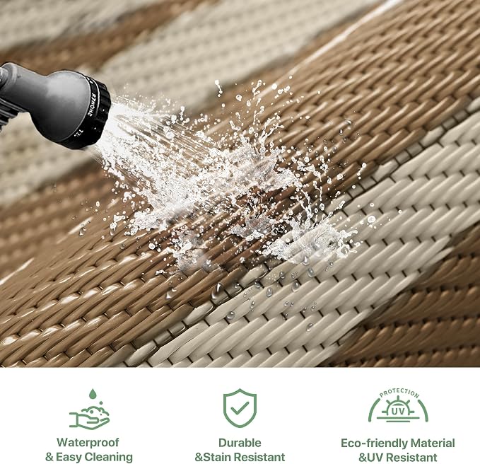 GENIMO Outdoor Rug Waterproof 6'x9' - Image 5