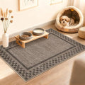 Small Area Rug 2x3 Modern Checkered Entry Rug Solid Color Scalloped Kitchen by GarveeHome