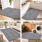 Indoor Door Mat 30"x47" Large, Low-Profile Welcome Front Door Mat Indoor - Image 8