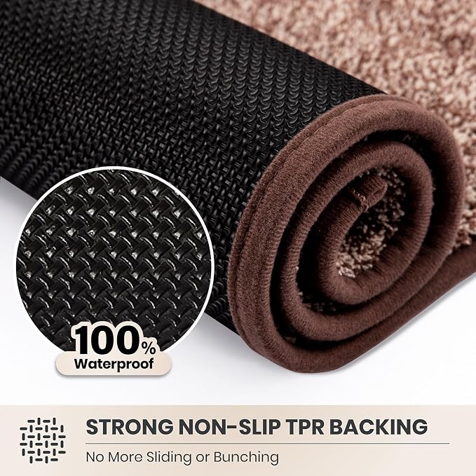 PURRUGS Dirt Trapping Door Mat 48" x 48", Non-Slip Machine Washable Entryway Rug - Image 5