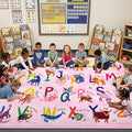6x9 ABC Classroom Rug for Kids Playroom, Alphabet Rug by Unknown