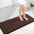 OLANLY Memory Foam Long Bathroom Rugs Runner 47x20, Super Soft Absorbent Bath by OLANLY