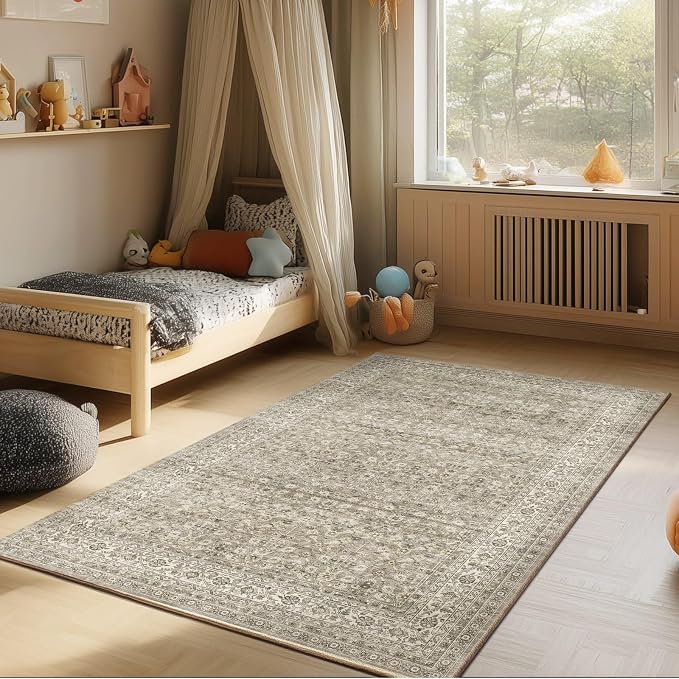 3x5 Washable Area Rugs for Entryway: Door Mat Indoor Entrance Throw Rug Stain - Image 5