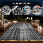 MontVoo Outdoor Rug Waterproof 8x10 ft - Image 4