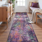 RELEANY Washable Area Rugs 2'x6' Non-Slip Modern Abstract Soft - Image 4