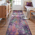 RELEANY Washable Area Rugs 2'x8' Non-Slip Modern Abstract Soft by RELEANY