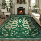 DCX Washable 6x9 Snake Rug, Soft Low Pile Carpet, Kid & Pet Friendly by DCXWashableRug