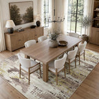 DCX Abstract Area Rug 8x10, Washable Brown Modern Rug - Image 3