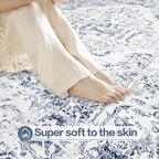 10x14 Area Rugs for Living Room: Washable Rug Vintage Large Rugs Soft Non Slip - Image 8