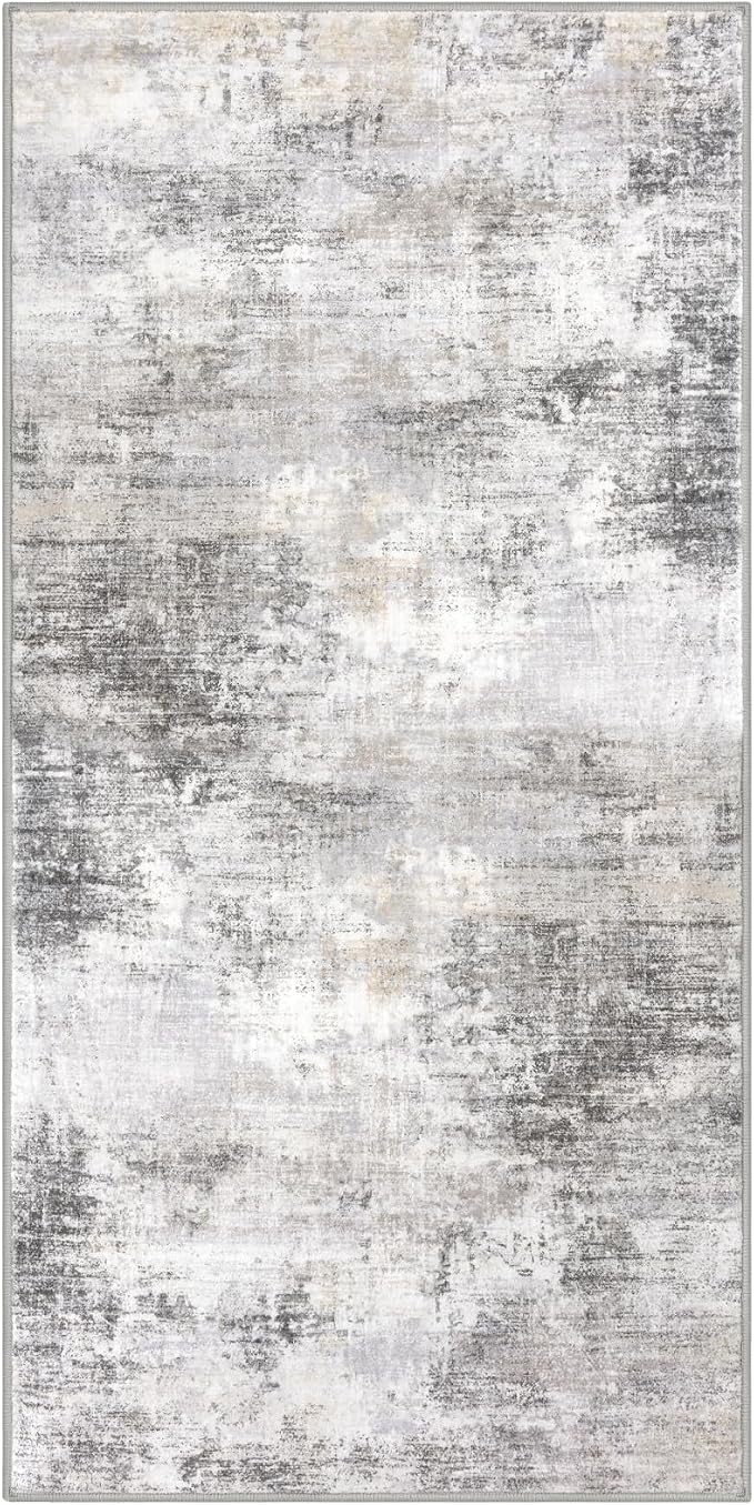 IOHOUZE Abstract Runner Rug 2x4 Ft Entryway Rugs Washable Door Mat Indoor - Image 9