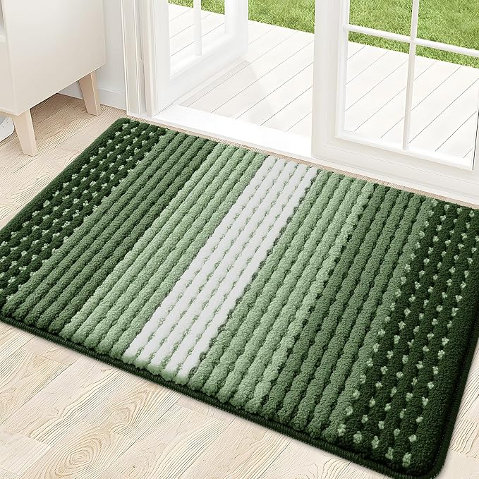 Kitinjoy Indoor Outdoor Door Mat, 32x20 Non-Slip Absorbent Dirt Trapper by Kitinjoy