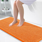 OLANLY Large Bathroom Rugs 45x27, Extra Soft Absorbent Chenille Bath Rugs by OLANLY
