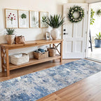 2x10 ft Washable Hallway Runner Rug – Non-Slip Stain-Resistant Low-Pile Long - Image 3