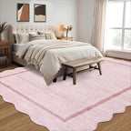 GarveeHome Scalloped Living Room Rug 5x7 Area Rug Washable Area Rug - Image 3