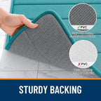 OLANLY Memory Foam Bath Mat 35x16, Super Soft Absorbent Bathroom Rugs, Quick Dry - Image 7