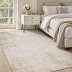 5x7 Area Rugs for Living Room Non Slip Machine Washable Rug Distressed Abstract - Image 3
