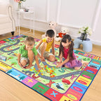 Terrug Kids Rug for Playroom & Classroom, Washable Nursery Carpet, Non-Slip - Image 5