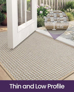 DEXI Ultra Thin Door Mat Indoor Entrance 36x56, Non Slip Rubber Backed Entryway - Image 4