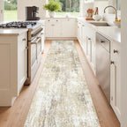 RELEANY Washable Area Rugs 2'x8' Non-Slip Modern Abstract Soft by RELEANY