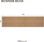 MatEssen 2x8 Extra Long Runner Rug, Modern Woven Distressed Floor Carpet - Image 2