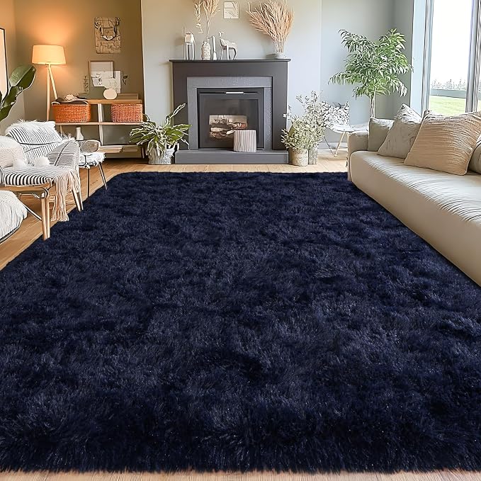 Area Rugs for Living Room 6x9, Ultra Soft Fluffy Rug for Bedroom, Modern Shaggy - Image 2