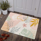 Lahome Pink Washable Entryway Rugs Indoor by Lahome