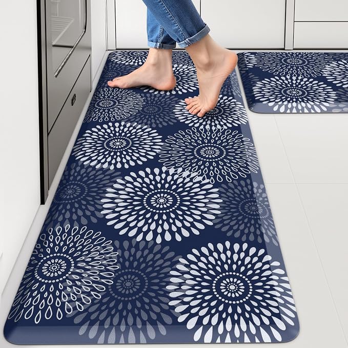 LuxStep Kitchen Mats for Floor, 0.47 inch Thicker Cushioned Rug Anti-Fatigue by LuxStep