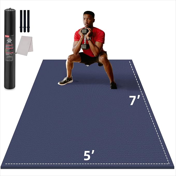 GymCope Large Exercise Mat for Home Workout, by GymCope