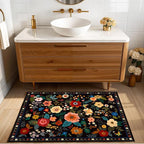 RELEANY Floral 2x3 Area Rugs Washable Print Boho Cute Carpet Non Slip Flower - Image 2