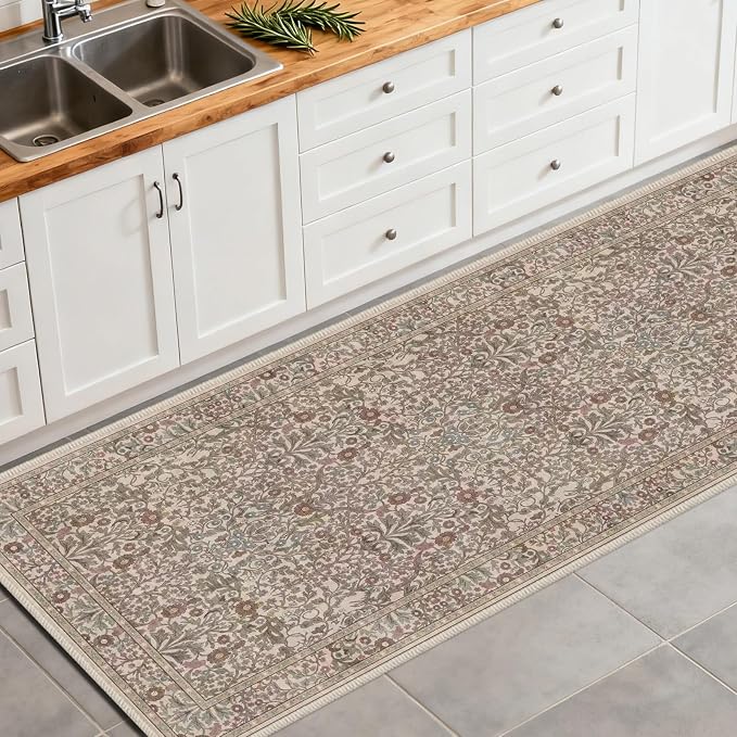 Washable 2'6" x 8' Runners for Hallways, Non Slip Long Floor Runner for Kitchen - Image 2