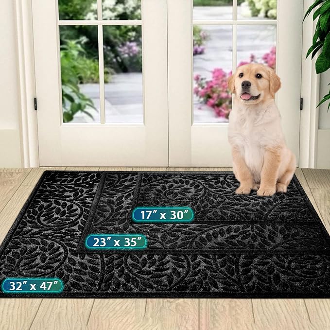 Bulijojo Front Door Mat Entrance, Durable Heavy Duty Welcome Mat, Thick - Image 2