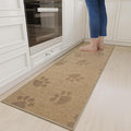 YDKGL Non-Slip Kitchen Mats for Floor, Soft Woven Linen Embroidery Kitchen by YDKGL